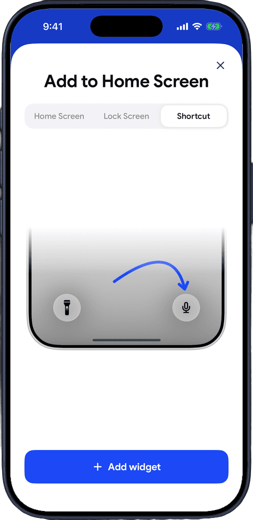 The Lock Screen camera button replaced with a Live captions mic button